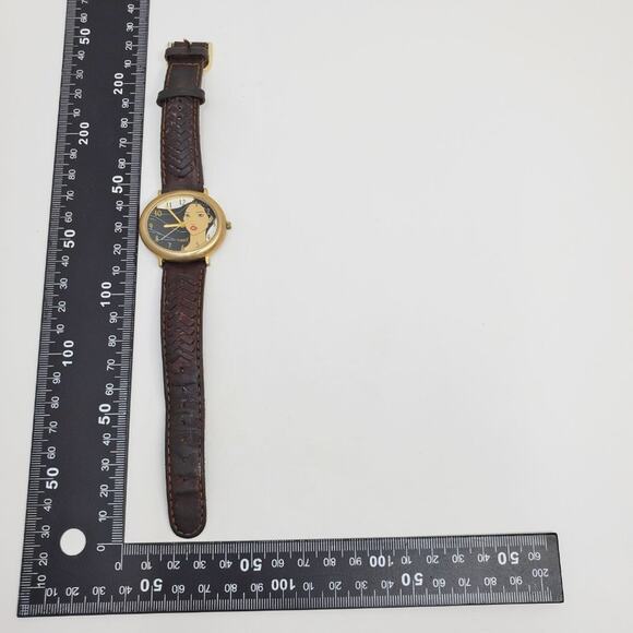 Disney X Timex Pocahontas Vintage Gold Watch Leather Band main image 12